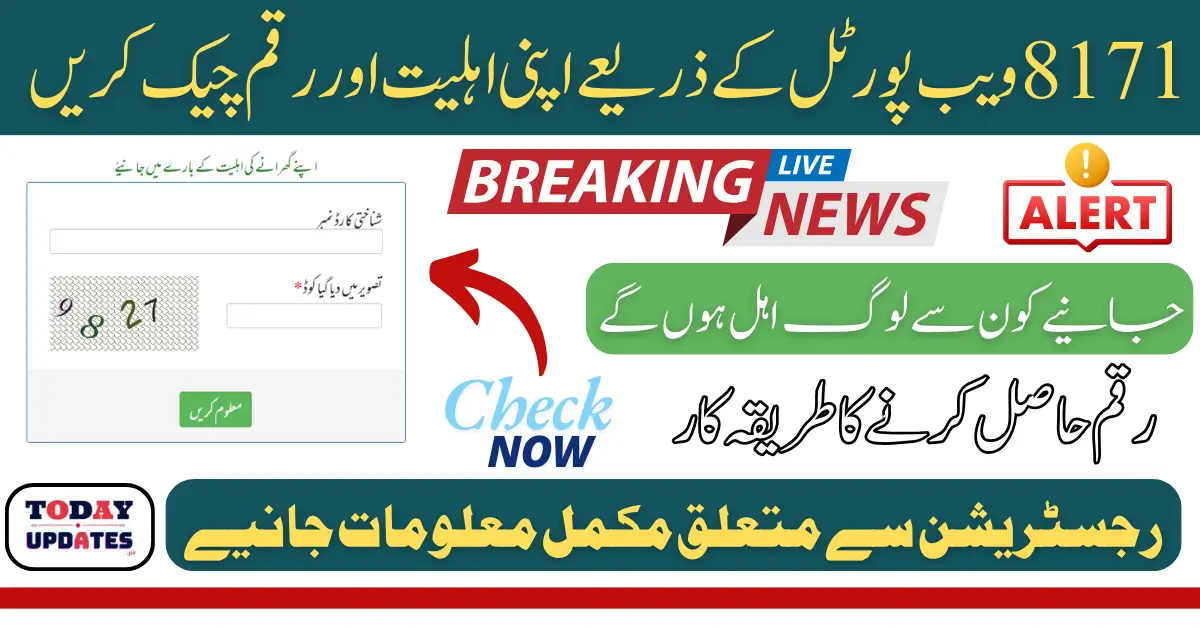 How to Check 13,500 Payment Through 8171 Web Portal – Latest Update