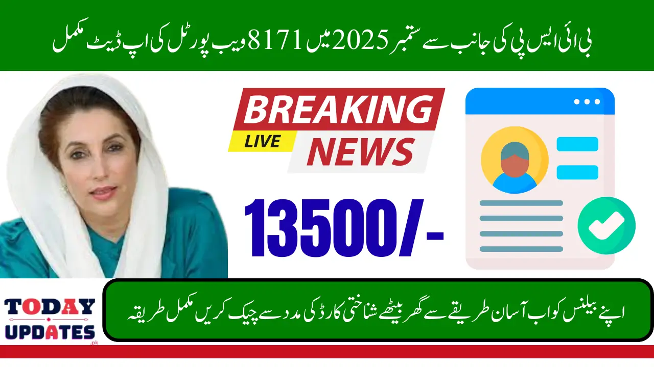 BISP 8171 Balance Check Online CNIC In September 2025 Verification New Method