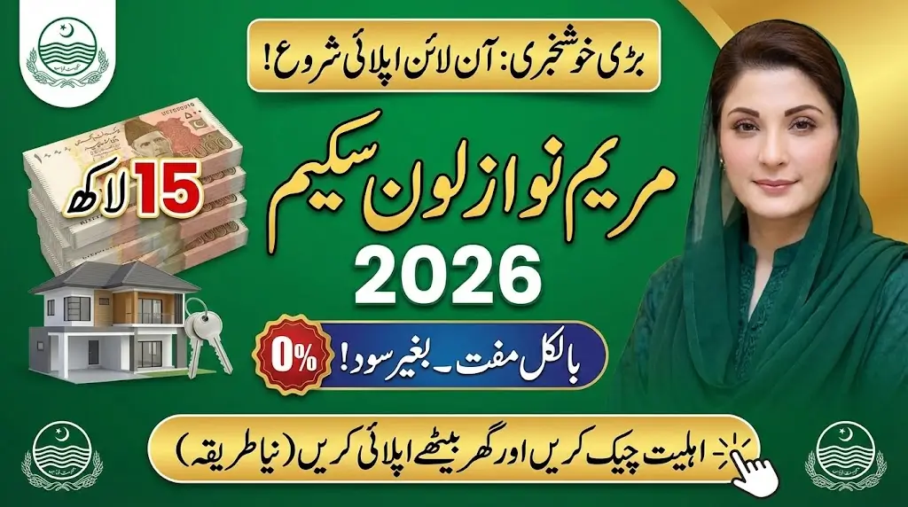 Maryam Nawaz Loan Scheme 2026 Online Apply How to Get 1500,000 Through ID Card