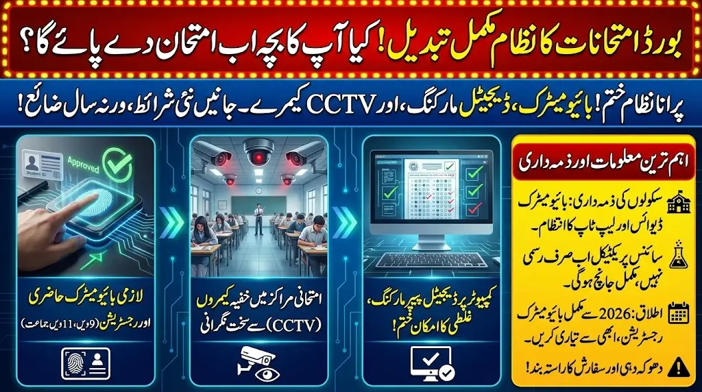 Biometric Exam Reforms Approved to Digitize Matric and Intermediate Examinations